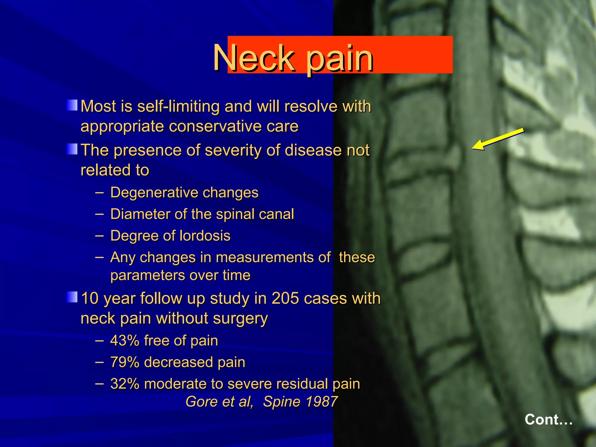 Cervical radiculopathy 1st mech diag 2008 | PPT