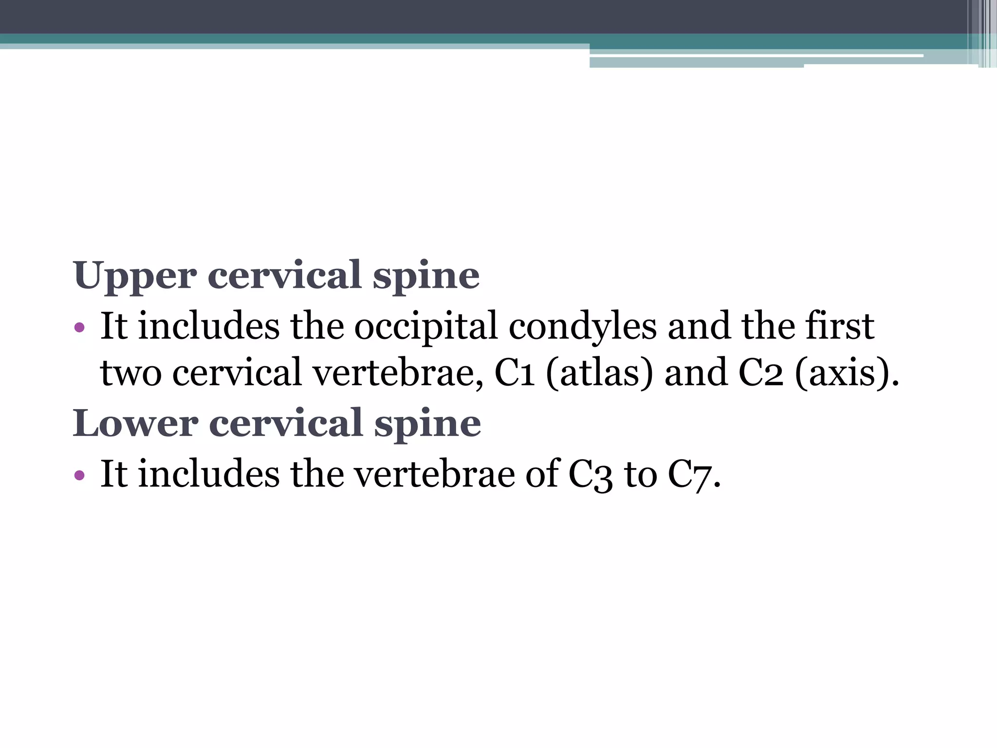 structure of Cervical region | PPTX