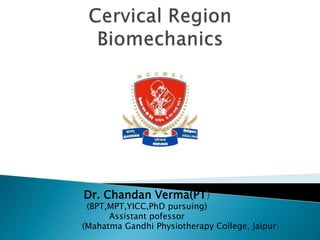 Dr. Chandan Verma(PT)
(BPT,MPT,YICC,PhD pursuing)
Assistant pofessor
(Mahatma Gandhi Physiotherapy College, Jaipur)
 