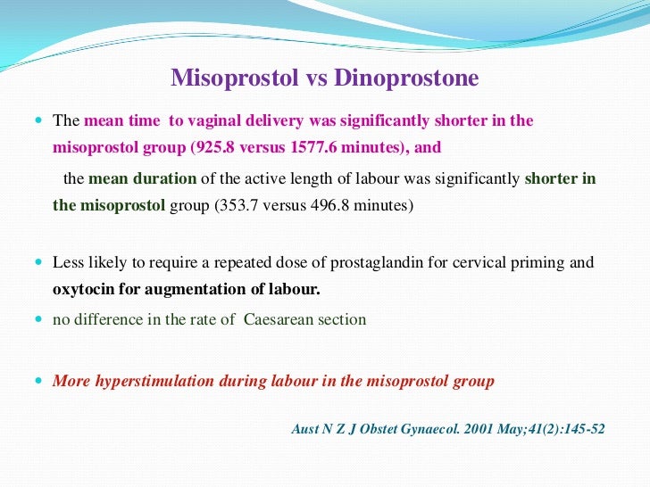 Cervical Ripening And Labour Induction