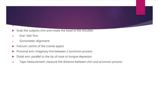 Neck & Trunk ROM Measurement - ppt video online download