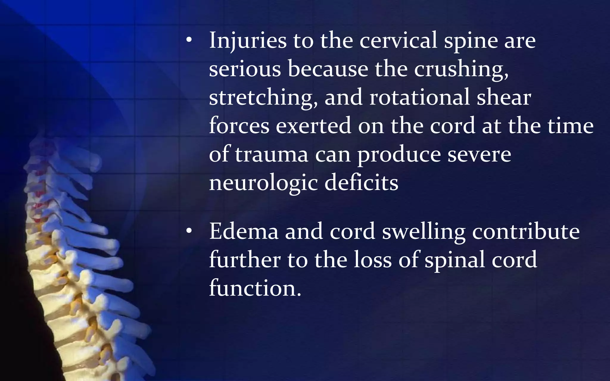 Cervical spine injuries | PPTX