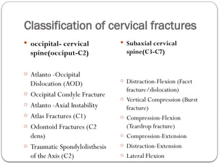 Comprehensive Overview of Cervical Spine Injuries: Types ...