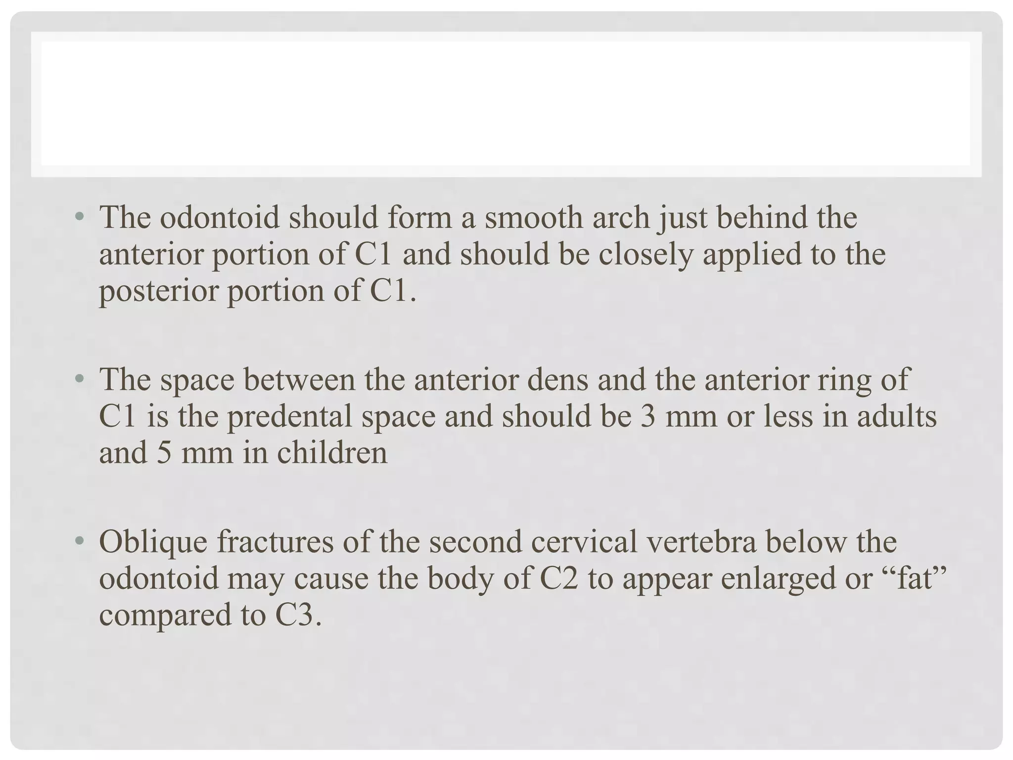 Cervical Spine Radiograph - MaxilloFacial Trauma | PPTX
