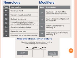 Cervical spine fracture radiology, classification and management | PPTX