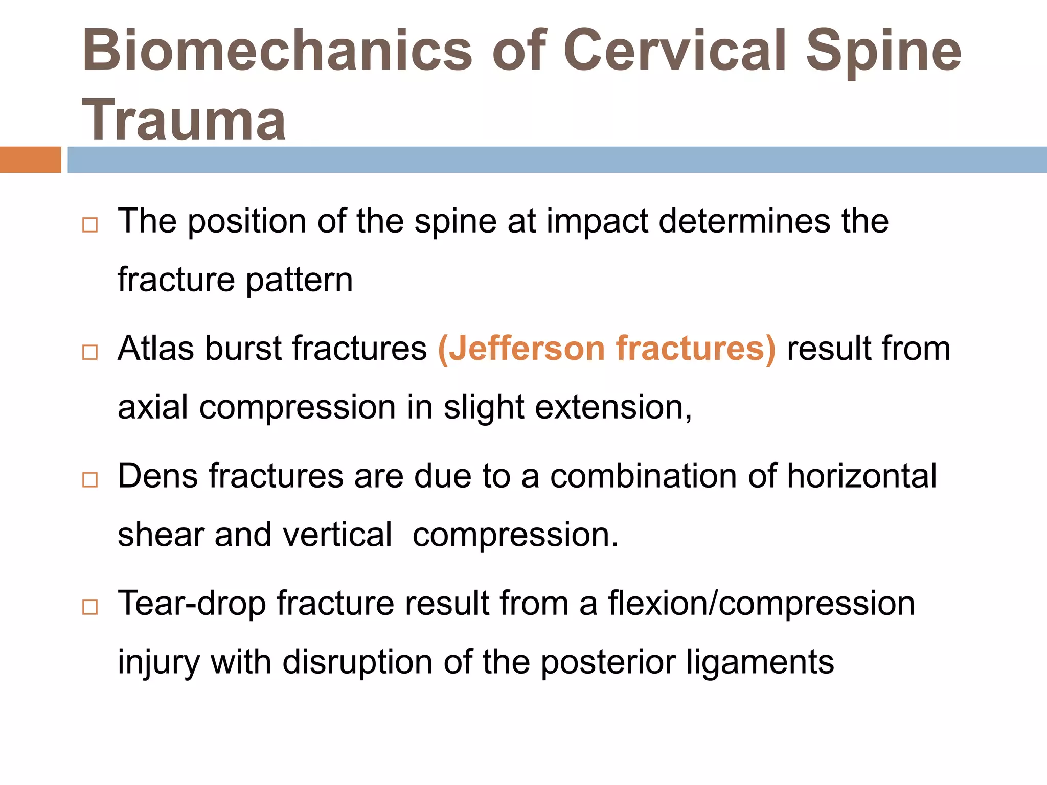 Cervical spine trauma asif.pptx | Death, Injury, or Military Conflict ...