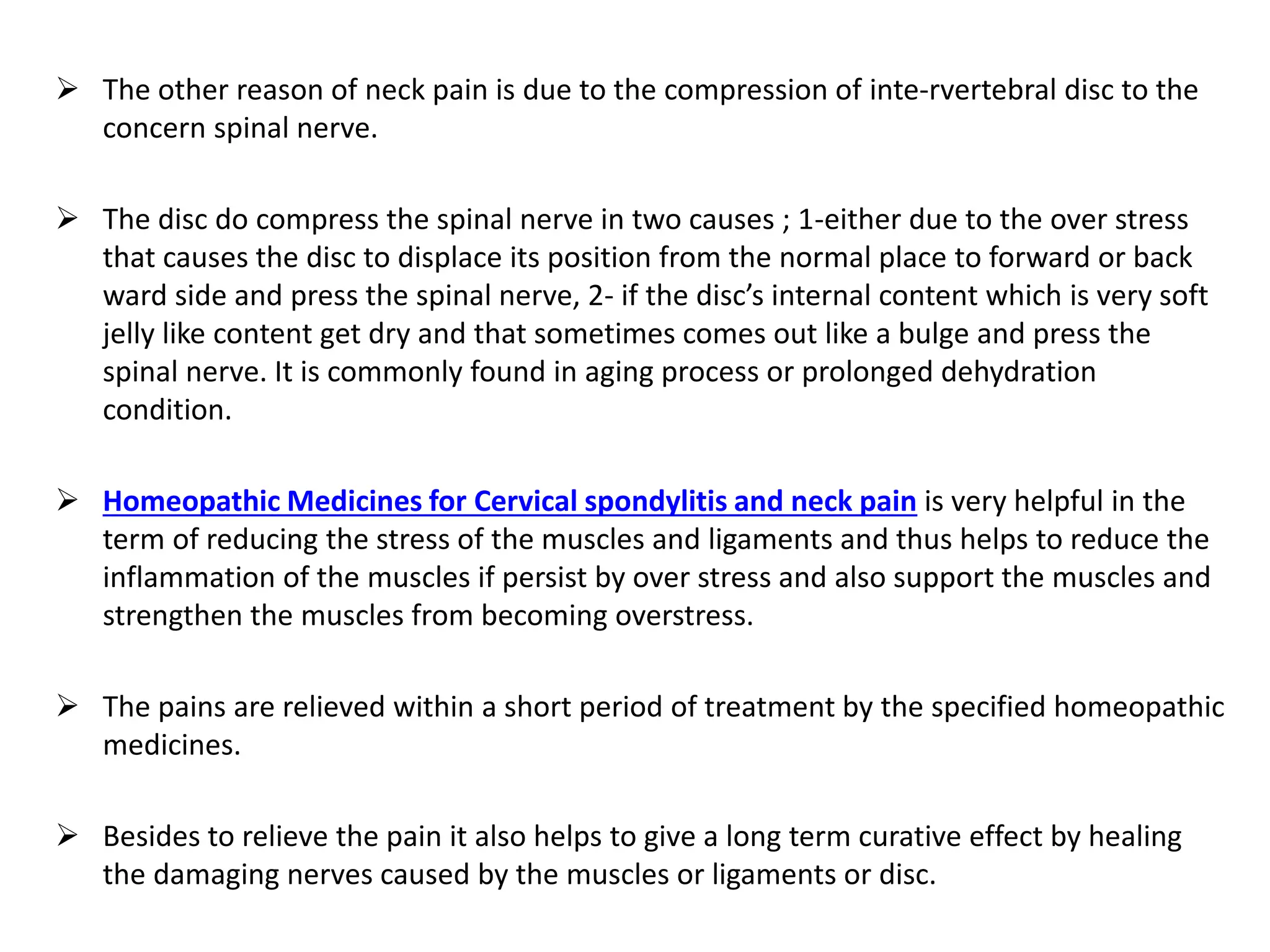Best Homeopathic Medicines for Cervical spondylitis and neck pain | PPTX