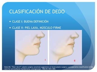 cirugia plastica, Cervicoplastia, rejuvenecimiento de cuello | PPTX