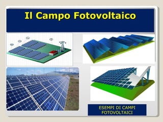 Il Campo Fotovoltaico ESEMPI DI CAMPI FOTOVOLTAICI 