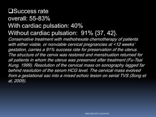 Success rate
overall: 55-83%
With cardiac pulsation: 40%
Without cardiac pulsation: 91% {37, 42}.
Conservative treatment ...