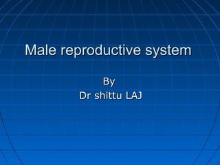 Male reproductive systemMale reproductive system
ByBy
Dr shittu LAJDr shittu LAJ
 