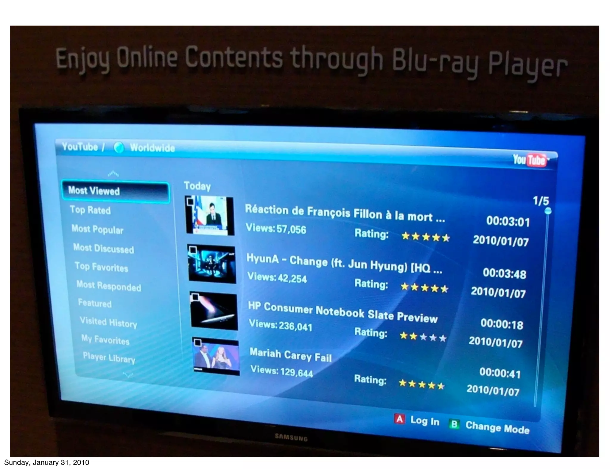 Sunday, January 31, 2010
 