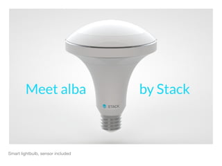 Smart lightbulb, sensor included
 