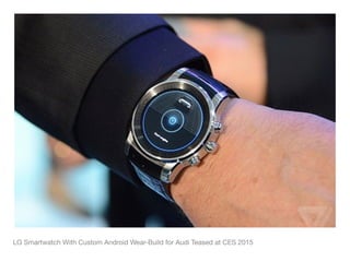 LG Smartwatch With Custom Android Wear-Build for Audi Teased at CES 2015
 