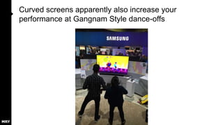 Top 10 Takeaways & Trends (part 2 of 2)
6. The Internet of Things (IoT) could face new walled garden hurdles with devices only working
with their proprietary operating systems (eg another Apple vs. Google battle), but other
parties such as Samsung are trying to get all such devices to talk to each other
7. For wearables in 2015, success will hinge on what’s affordable, fashionable, and offering a
clear value proposition
8. 3D printing is still mostly for industrial and professional use cases, but partnerships between
hardware manufacturers and consumer brands may help popularize the technology
9. As cars and other experimental vehicles get smarter (while also getting greener), brands will
have more ways to reach consumers while in transit
10. Many of the best technologies are designed to let people have fun, or even create a sense
of wonder. Tap into that however possible to create new kinds of emotional connections with
consumers.
 