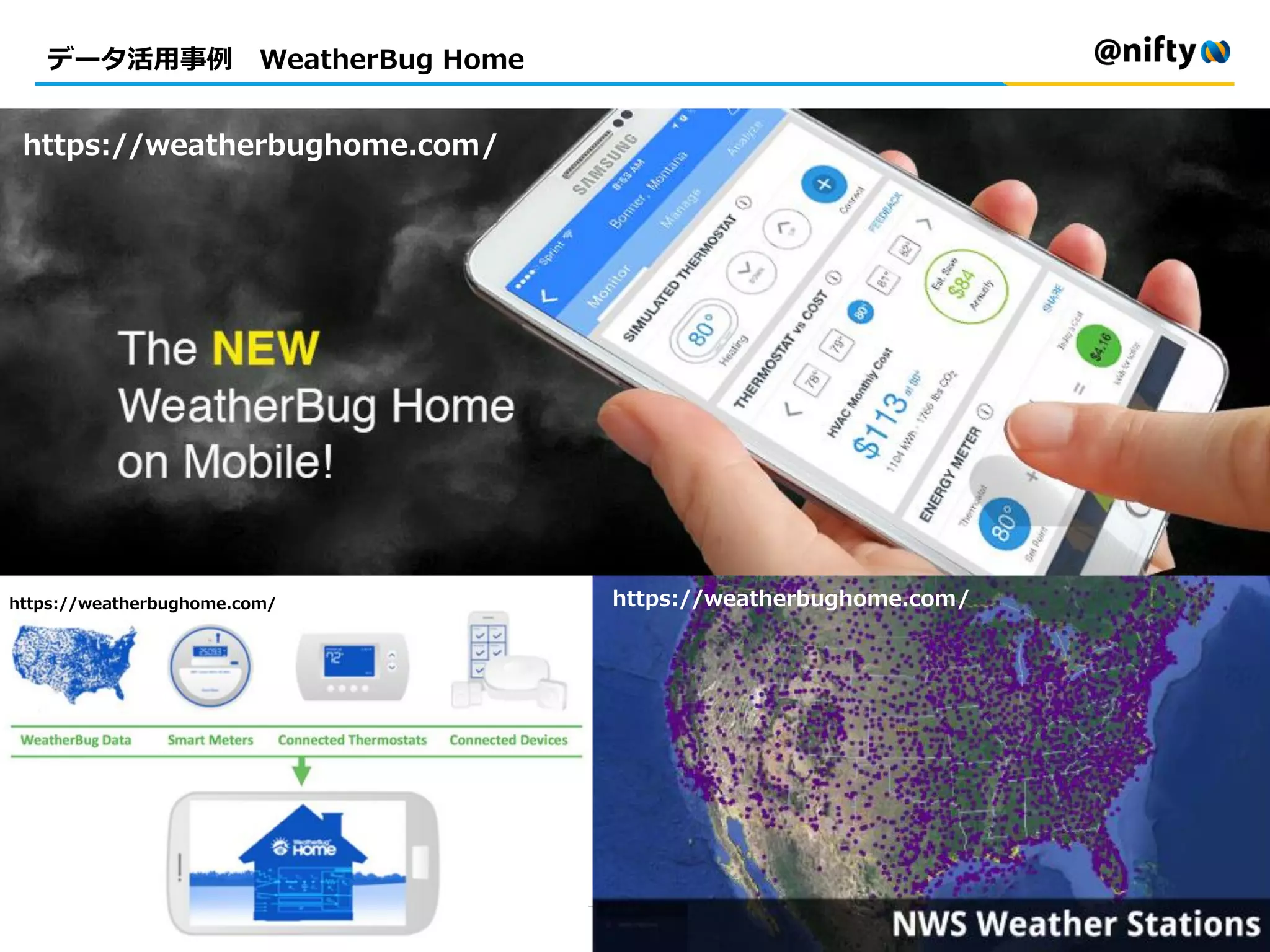 データ活用事例 WeatherBug Home
52
https://weatherbughome.com/
https://weatherbughome.com/https://weatherbughome.com/
 
