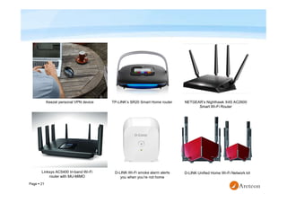 Page  21
Keezel personal VPN device TP-LINK’s SR20 Smart Home router NETGEAR’s Nighthawk X4S AC2600
Smart Wi-Fi Router
Li...