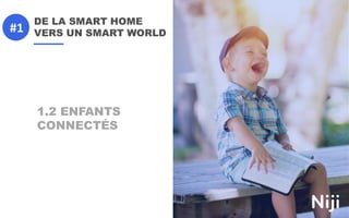 DE LA SMART HOME
VERS UN SMART WORLD
1.2 ENFANTS
CONNECTÉS
#1
 