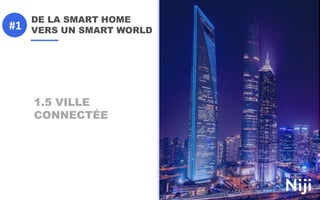 DE LA SMART HOME
VERS UN SMART WORLD
1.5 VILLE
CONNECTÉE
#1
 