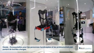 Honda - Exosquelettes pour les personnes handicapées et les professionnels qui
portent de lourdes charges.
 