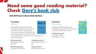 Need some good reading material?
Check Gary’s book club
 