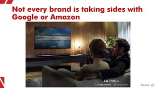 Not every brand is taking sides with
Google or Amazon
Source: LG
 