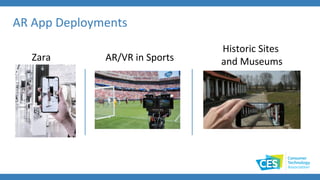 Zara
Historic Sites
and MuseumsAR/VR in Sports
AR App Deployments
 