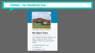 Twitter - for Students Too
 