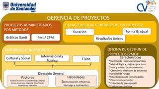GERENCIA DE PROYECTOS - MAPA CONCEPTUAL