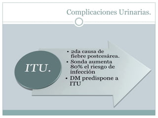 Complicaciones Urinarias.
 