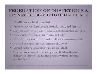 Babies On Demand: Cesarean Delivery by Maternal Request | PDF