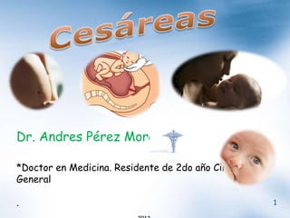 1
Dr. Andres Pérez Morales *
*Doctor en Medicina. Residente de 2do año Cirugía
General
.
 