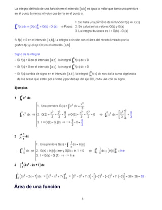 Área de una función
4
