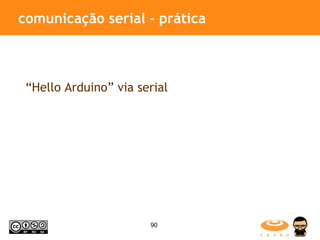 comunicação serial - prática “ Hello Arduino” via serial 