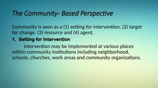 CESC-LESSON-3.pptx community perspective | PPTX