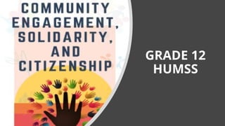 Community engagement solidarity and citizenship | PPTX