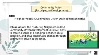 CESC_COMMUNITY ACTION PLAN , a community engagement about student | PPTX