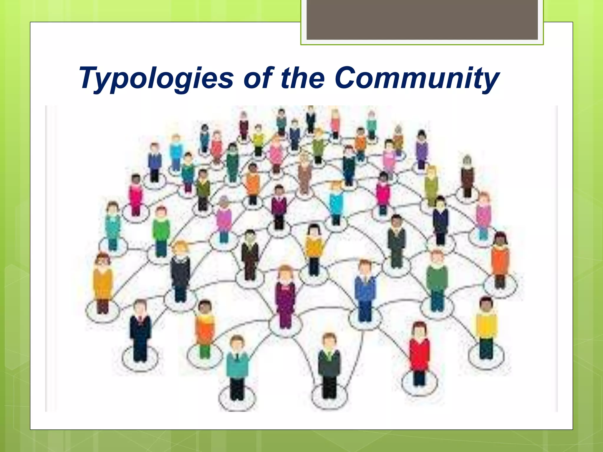 Typologies of Community | PPTX