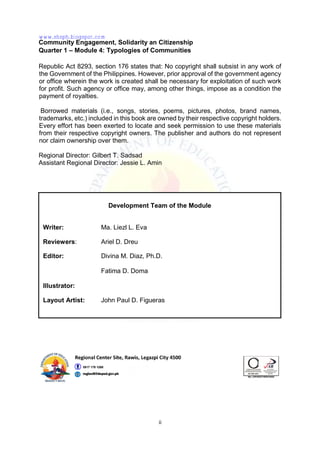 Community engagement solidarity and citizenship | PDF