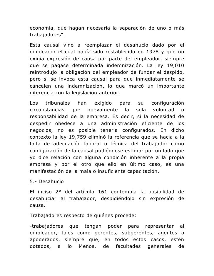Carta De Despido Articulo 161 - New Sample p