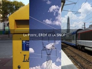 LA POSTE, ERDF ET LA SNCF …
 
