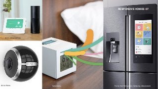 Family Hub Refrigerator (Samsung + Mastercard)Sensorwake
RESPONSIVE HOMES /07
ALLie Home
Vivint + Amazon Echo
 