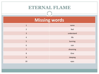 ETERNAL FLAME