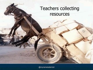 Teachers collecting resources 