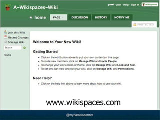 www.wikispaces.com 