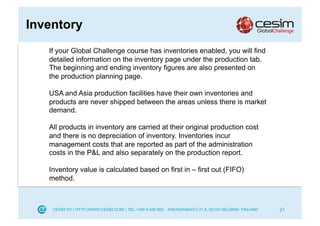 Cesim Global Challenge Introduction | PDF
