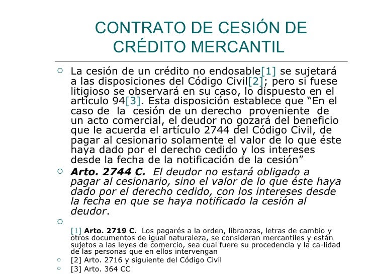 14. contrato de cesion de creditos