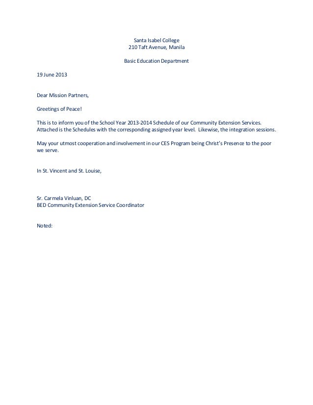 ces letter ces letter