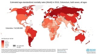 Colombia: 7.6/100.000
 