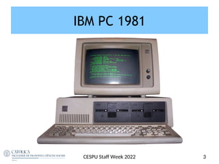IBM PC 1981
3
CESPU Staf Week 2022
 